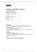 ocr A Level Geography H481&sol;02 June2023 Question Paper&period;