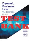 Dynamic Business Law The Essentials, 5th Edition Test Bank