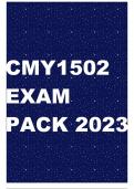 CMY1502 EXAM PACK 2023