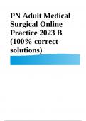 PN Adult Medical Surgical Online Practice 2023&sol;2024 B &lpar;100&percnt; correct solutions&rpar;