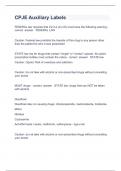 CPJE Auxiliary Labels Question and answers 100&percnt; correct  2023&sol;2024