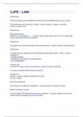 CJPE Question and answers verified to pass 2023&sol;2024