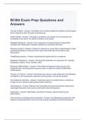 BCBA Exam Prep Questions and Answers (Graded A)