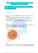 ATI TEAS 6 - Science &lpar;Human Anatomy and Physiology