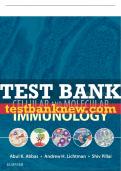 Test Bank For Cellular And Molecular Immunology All Chapters - 9780323530521