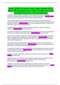 NHA CEHRS Practice Test Latest Update 2023-2024 100 Questions and 100&percnt; Verified Accurate Answers Score A&plus; At First Attempt
