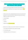 CHC Auditing & Monitoring Questions and Answers 100&percnt; Verified