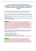 NR 341 COMPLEX ADULT HEALTH EXAM 1 2023&sol;2024&period;ACTUAL EXAM WITH CORRECT DETAILED ANSWERS WITH RATIONALES&sol;100&percnt; VERIFIED&sol;A&plus; GRADE 