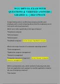 WGU D075 OA EXAM WITH  QUESTIONS & VERIFIED ANSWERS &vert;  GRADED A&plus; &vert; 2024 UPDATE