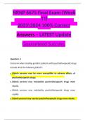 NRNP 6675 Final Exam &lpar;Week 11&rpar; 20232024 100&percnt; Correct Answers &ndash; LATEST Update Guaranteed Success&period;