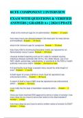 RCFE COMPONENT 2 INTERVIEW EXAM WITH QUESTIONS & VERIFIED  ANSWERS &vert; GRADED A&plus; &vert; 2024 UPDATE