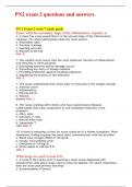 PN2 exam 2 questions and answers.