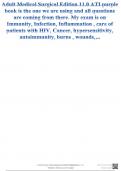 Adult Medical Surgical Edition 11&period;0 ATI purple book is the one we are using and all questions