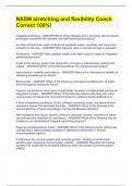 NASM CPT 7 EXAM  BUNDLE&lpar;COMPLETE PACKAGE&rpar; - Study Set 1&vert; 100 Questions&vert; Correct Answers&excl;&excl;