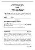 LPF &lpar;Law of Persons and Family&rpar; final exam 2020 Questions and Answers