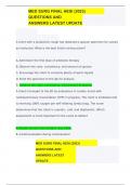MED SURG FINAL HESI &lpar;2023&rpar; QUESTIONS AND ANSWERS LATEST UPDATE 