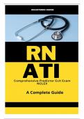 RN ATI Comprehensive Predictor Exit Exam With Nclex 
