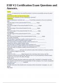 ESB V2 Certification Exam Questions and Answers&period;