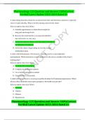 Pharmacology 125 Question and Answer 100%Correct Verified Latest Update 2023-2024 Rated A+