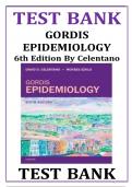GORDIS Epidemiology 6th Edition Celentano Test Bank