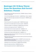 Bontrager CH 10 Bony Thorax Exam Set Questions And Correct Solutions | Passed