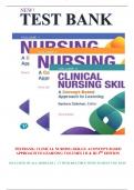 TESTBANK: CLINICAL NURSING SKILLS: A CONCEPT-BASED APPROACH TO LEARNING VOLUMES I II & III 3RD EDITION