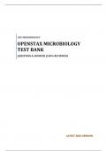 OPENSTAX MICROBIOLOGY TEST BANK - QUESTIONS & ANSWERS (GRADED A+) 2023