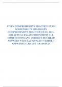 ATI PN COMPREHENSIVE PREDICTOR BUNDLE 10 LATEST VERSIONS 2023-2024 EXAMS PACKAGE DEAL  &sol; PN ATI COMPREHENSIVE EXAM  ALL QUESTIONS AND CORRECT  ANSWERS&vert;ALREADY GRADED A&plus;