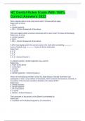 NC Dental Rules Exam With 100&percnt; Correct Answers 2023