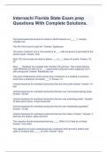 Internachi Florida State Exam prep Questions With Complete Solutions&period;