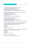 AHA BLS Exam Review Questions and Answers&comma; Latest 2022&sol;2023