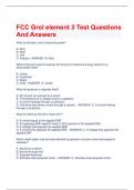 FCC Grol element 3 Test Questions  And Answers