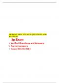 NSG 6020 3Ps Exam, NSG 6020/ NSG6020 : Health Assessment, South University, Savannah