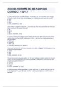 ASVAB ARITHMETIC REASONING CORRECT 100&percnt;&excl;&excl;