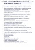 100&percnt; Guidewire Best Practices Exam study guide complete update 2023&period;