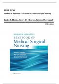 TEST BANK Brunner & Suddarth's Textbook of Medical-Surgical Nursing Janice L Hinkle, Kerry H. Cheever, Kristen Overbaugh 15th Edition