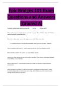 Epic Bridges 101 Exam Questions and Answers (Graded A)