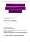 FISDAP Operations study questions and answers 2022