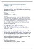 PEDIATRICS HESI PN REVIEW QUESTIONS&comma;ANSWERS & RATIONALES 2023