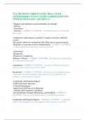 TCI TRAINING&sol; ORIENTATION REAL EXAM &lpar;INTERNISHIP&rpar;&sol; STUDY GUIDE VERIFIED EDITION WITH RATIONALES &colon; GRADED A&plus;