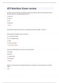 ATI Nutrition Exam review