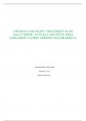 I HUMAN CASE STUDY &sol; TREATMENT PLAN&colon; SALLY SMITH &sol; ACTUAL CASE STUDY WELL EXPLAINED &sol; LATEST VERSION 2024&sol; GRADED A&plus;