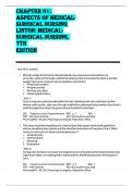 Chapter 01: Aspects of Medical-Surgical Nursing Linton: Medical-Surgical Nursing, 7th  Edition 