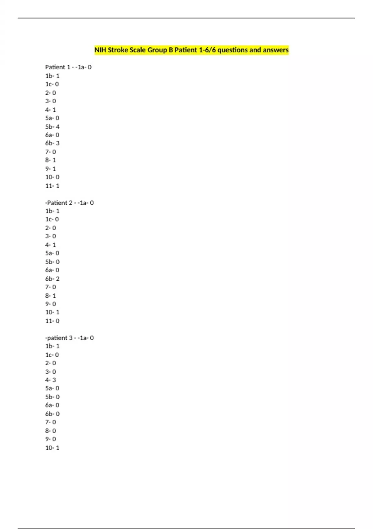 nih-stroke-scale-group-b-patient-1-6-6-questions-and-answers-nih