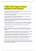  CYBR 4330 Chapter 8 Exam Questions and Answers 