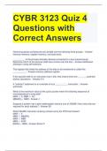 CYBR 3123 Quiz 4 Questions with Correct Answers 