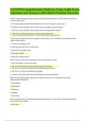 VATI PN Comprehensive Predictor Green Light Exam Questions and Answers 2023&sol;2024 &lpar;Verified Answers&rpar;