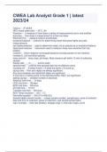 CWEA Lab Analyst Grade 1 &vert; latest 2023&sol;24