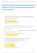 HESI RN FUNDAMENTALS TESTBANK QUESTIONS AND CORRECT DETAILED ANSWERS 2023-2024 GRADED A&plus; LATEST UPDATES