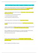C787 Nutrition Exam with Complete Solution Latest 2022